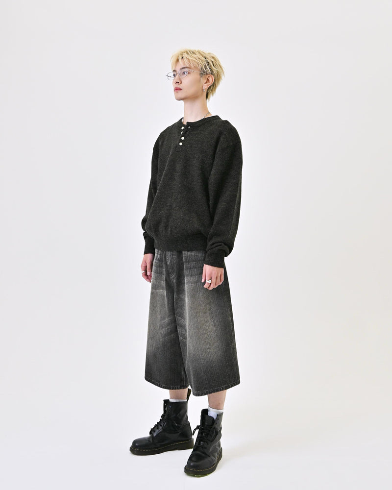 【9/5 20:00発売開始】ウールブレンドヘンリーネックニット L2143