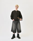 【10日以内お届け】ウールブレンドヘンリーネックニット L2143