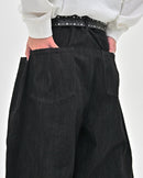 【10日以内お届け】 オールブラックボタンフライデニム L2113