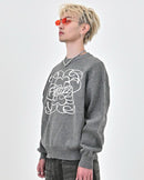 【10日以内お届け】 クルーネックメランジニット L2144