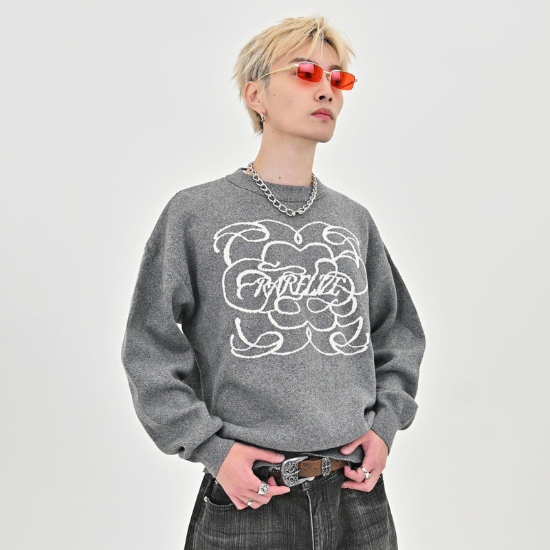 【9/5 20:00発売開始】 クルーネックメランジニット L2144