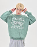 【10日以内お届け】 クルーネックメランジニット L2144