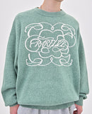 【10日以内お届け】 クルーネックメランジニット L2144