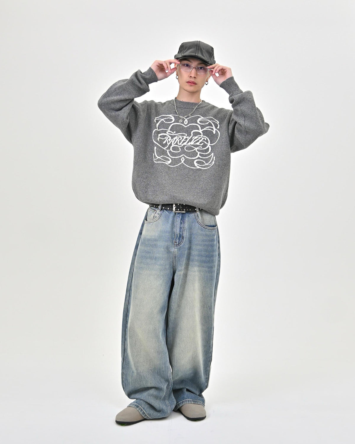 【早い者勝ち‼️】ストライプヴィンテージウォッシュバギーデニム 早い者勝ち‼️】ストライプヴィンテージウォッシュバギーデニム