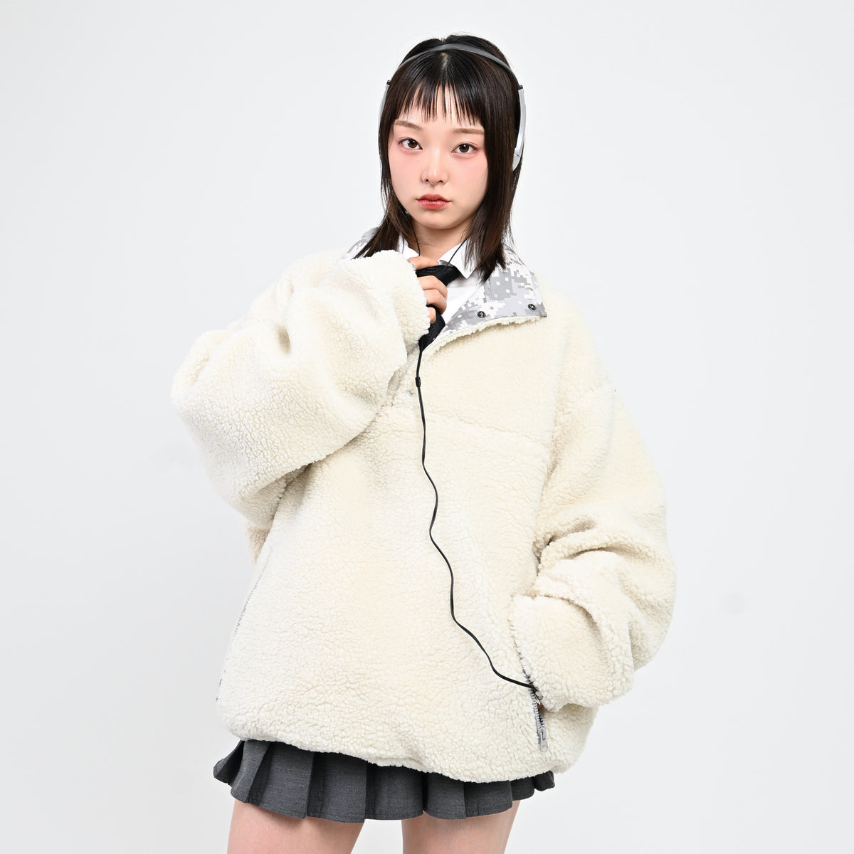 10日以内お届け】 リバーシブルプルオーバージャケット L2162