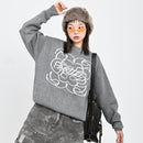 【10日以内お届け】 クルーネックメランジニット L2144