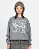 【10日以内お届け】 クルーネックメランジニット L2144