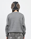 【10日以内お届け】 クルーネックメランジニット L2144