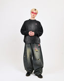 【10日以内お届け】バルーンダメージデニム L2177