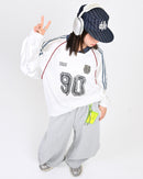 【10日以内お届け】ストライプフラットトップキャップ L2160