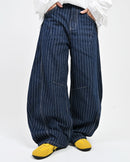 【10日以内お届け】ストライプバルーンデニム L2091