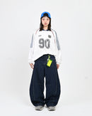 【10日以内お届け】ストライプバルーンデニム L2091