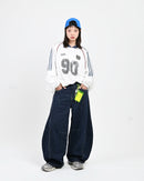 【10日以内お届け】ストライプバルーンデニム L2091