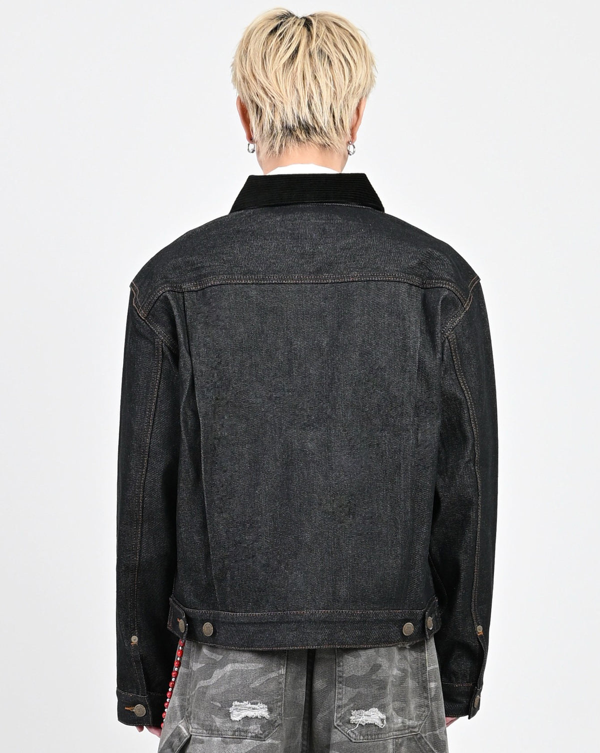 10日以内お届け】コーデュロイカラーリジットデニムジャケット L2155