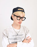 【10日以内お届け】ストライプフラットトップキャップ L2160