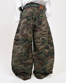 【10日以内お届け】ウォッシュドバルーンカモフラージュチノ L2096