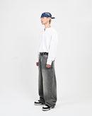 【10日以内お届け】ウォッシュドクラックバギーデニム L2085