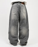 【10日以内お届け】ウォッシュドクラックバギーデニム L2085