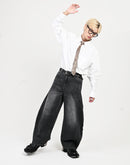 【10日以内お届け】ウォッシュドステッチバルーンデニム L2090