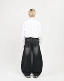 【10日以内お届け】ウォッシュドステッチバルーンデニム L2090