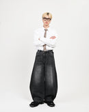 【10日以内お届け】ウォッシュドステッチバルーンデニム L2090