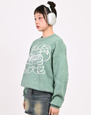 【10日以内お届け】 クルーネックメランジニット L2144