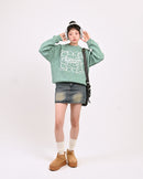 【10日以内お届け】 クルーネックメランジニット L2144