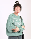 【10日以内お届け】 クルーネックメランジニット L2144