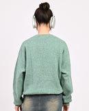 【10日以内お届け】 クルーネックメランジニット L2144