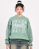 【10日以内お届け】 クルーネックメランジニット L2144