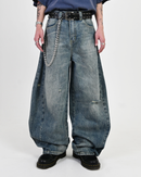 【10日以内お届け】カジュアルダメージバルーンデニム L2079