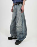 【10日以内お届け】カジュアルダメージバルーンデニム L2079