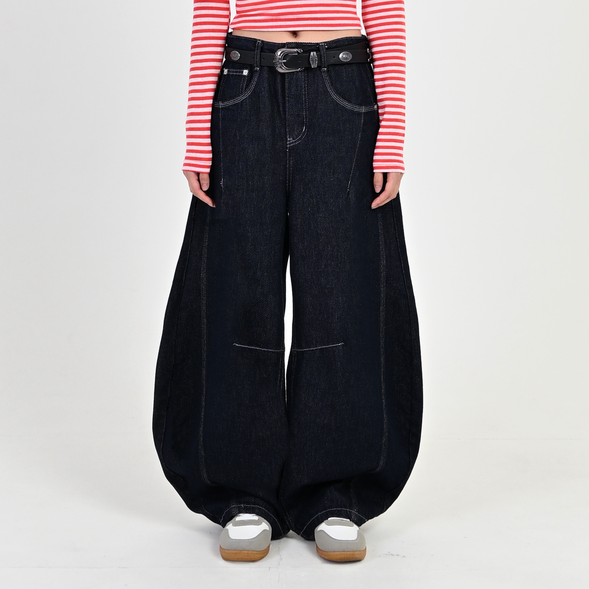 地底人 ステッチバルーンインディゴデニム L2083 美品 IMG_7318_1200x.png?v=1748951311