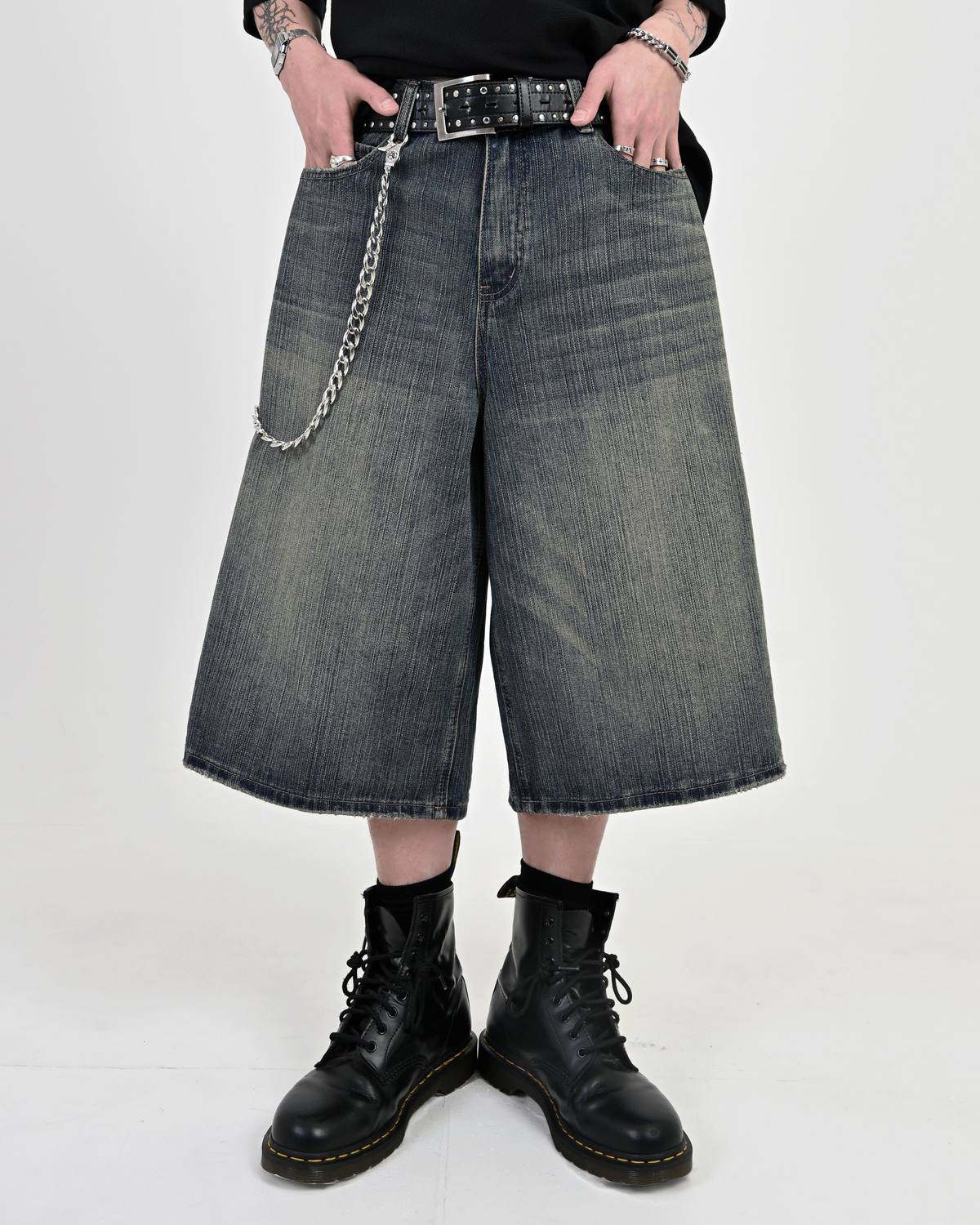 10日以内お届け】バンブーデニムショーツ L2120