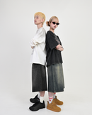 【10日以内お届け】バンブーデニムショーツ L2120