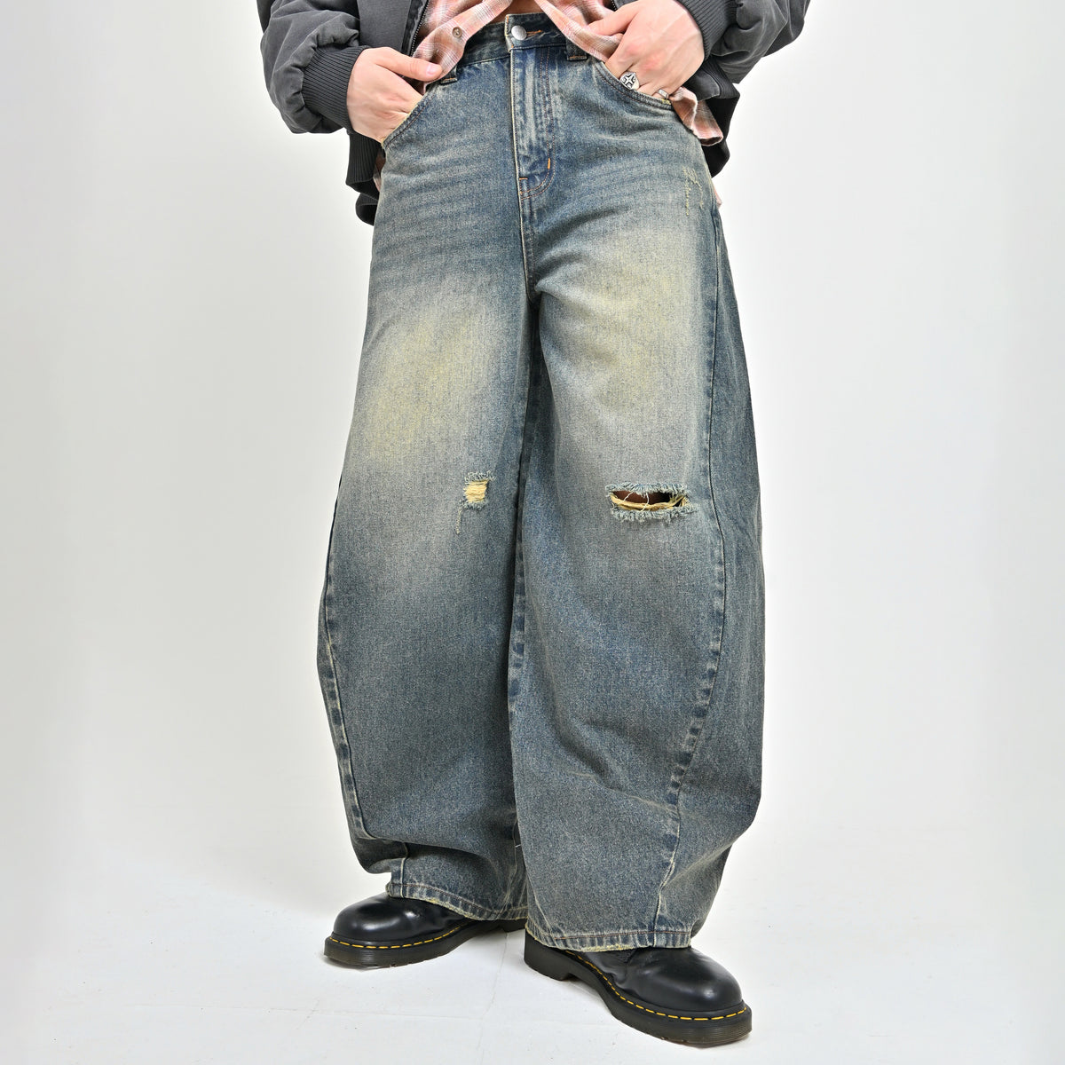 10日以内お届け】バルーンダメージデニム L2177