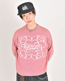 【10日以内お届け】 クルーネックメランジニット L2144