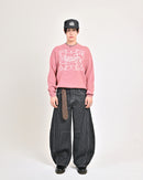 【10日以内お届け】 クルーネックメランジニット L2144