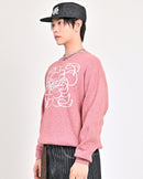 【10日以内お届け】 クルーネックメランジニット L2144