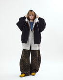 【10日以内お届け】レオパードバルーンスウェット L2204