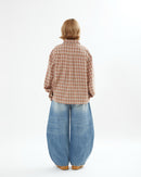 【10日以内お届け】ウォッシュドステッチバルーンデニム L2090