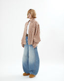 【10日以内お届け】ウォッシュドステッチバルーンデニム L2090