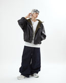 【10日以内お届け】リバーシブルPUレザージャケット L2084