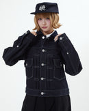 【10日以内お届け】コーデュロイカラーリジットデニムジャケット L2155