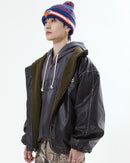 【10日以内お届け】リバーシブルPUレザージャケット L2084