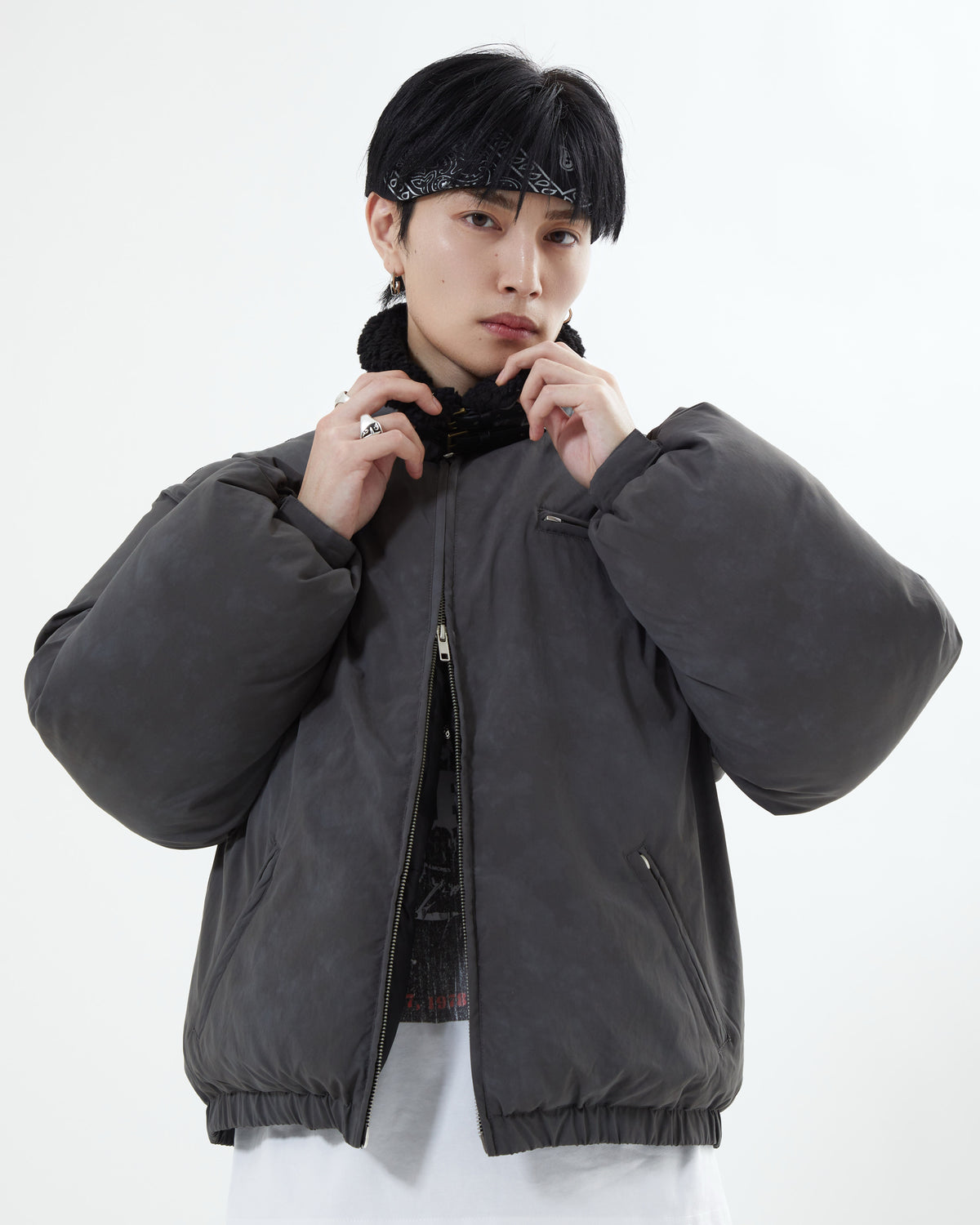 rimir ボアジャケット 10日以内お届け】スモーキー2WAYボアジャケット L2136