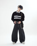 【10日以内お届け】ストライプバルーンデニム L2091