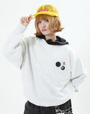 【10日以内お届け】デジタル缶バッジスウェット L2097