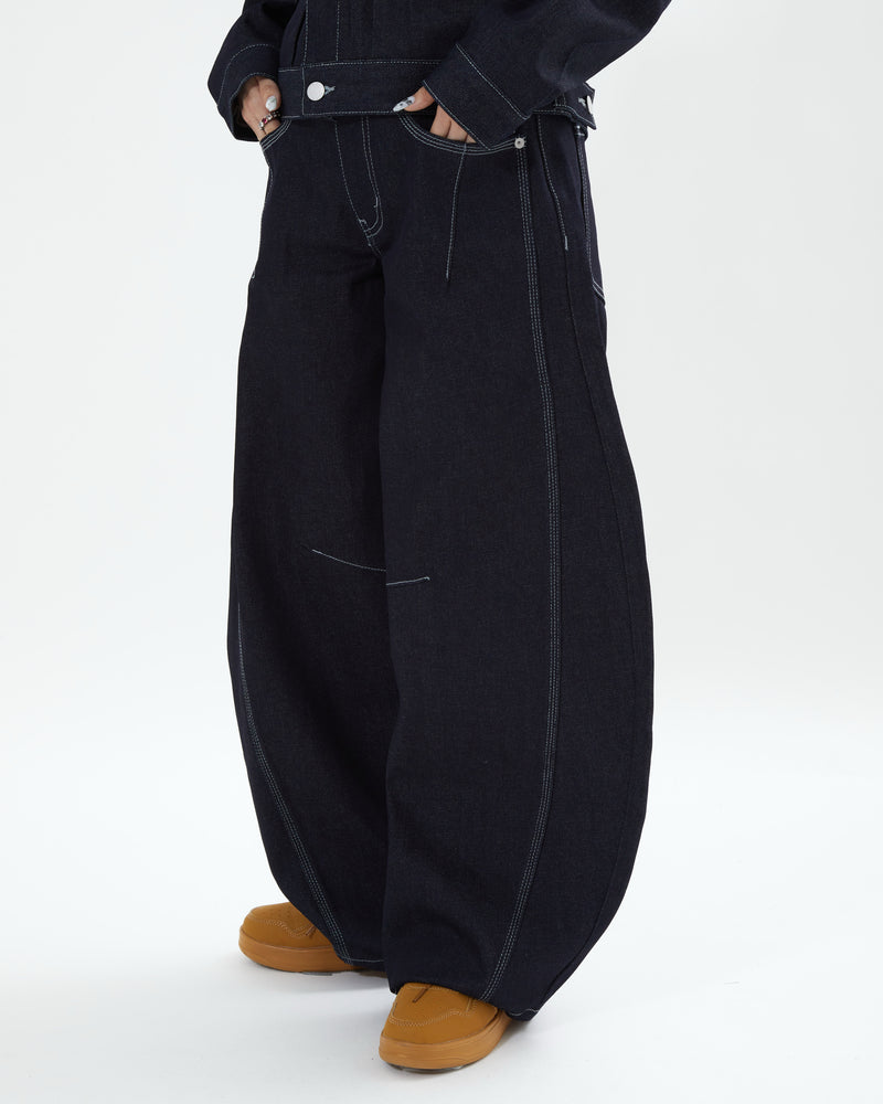 【10日以内お届け】リジットバルーンデニム L2156