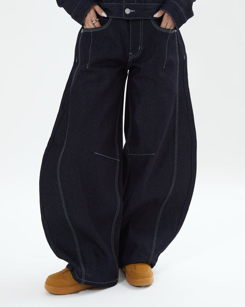 【10日以内お届け】リジットバルーンデニム L2156